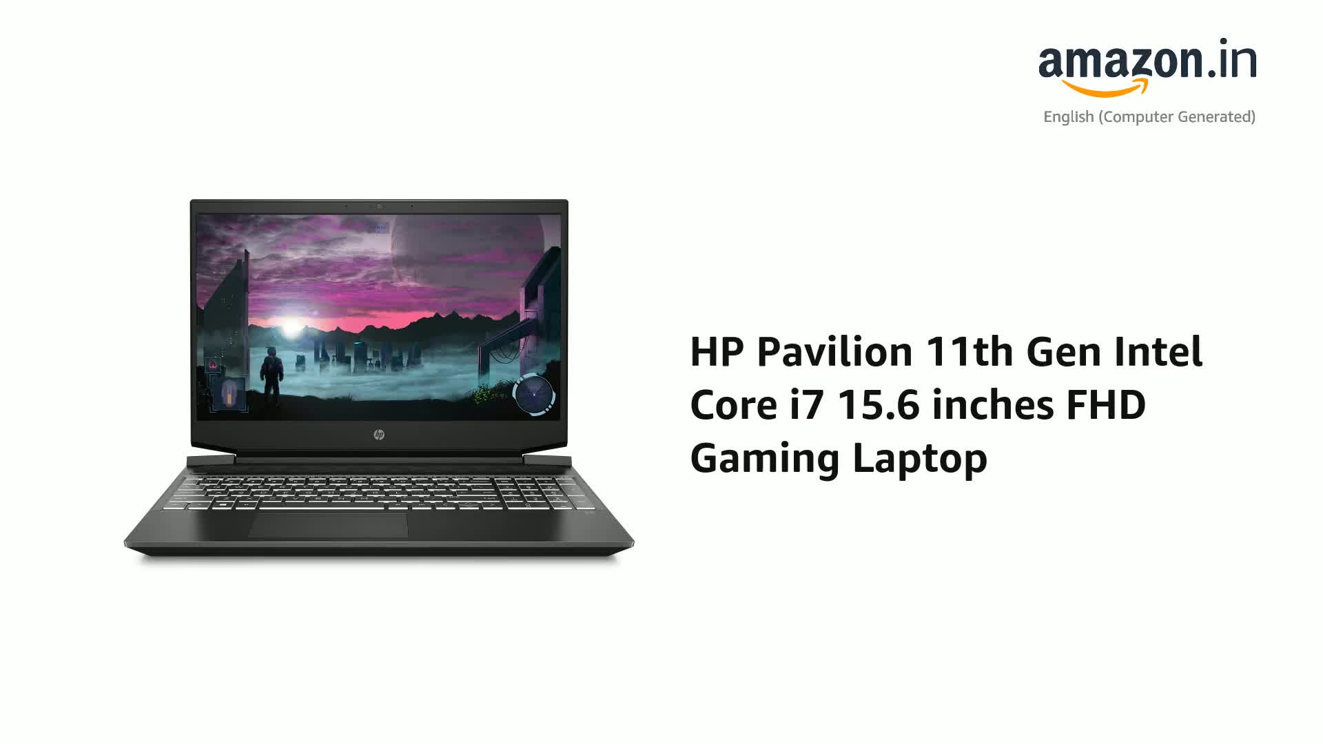 HP Pavilion 11th Gen Intel Core i7 15.6 inches FHD Gaming Laptop